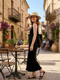 The Élan Ribbed Knit Maxi Dress