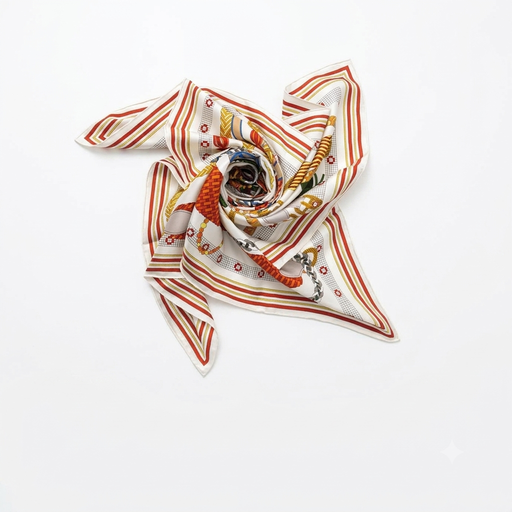 Heritage Equestrian Mulberry Silk Scarf