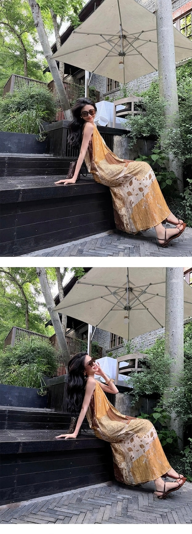 Provence Mosaic Lyocell Maxi Dress