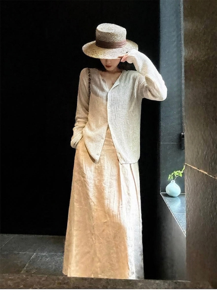 The Marlowe Linen Maxi Skirt