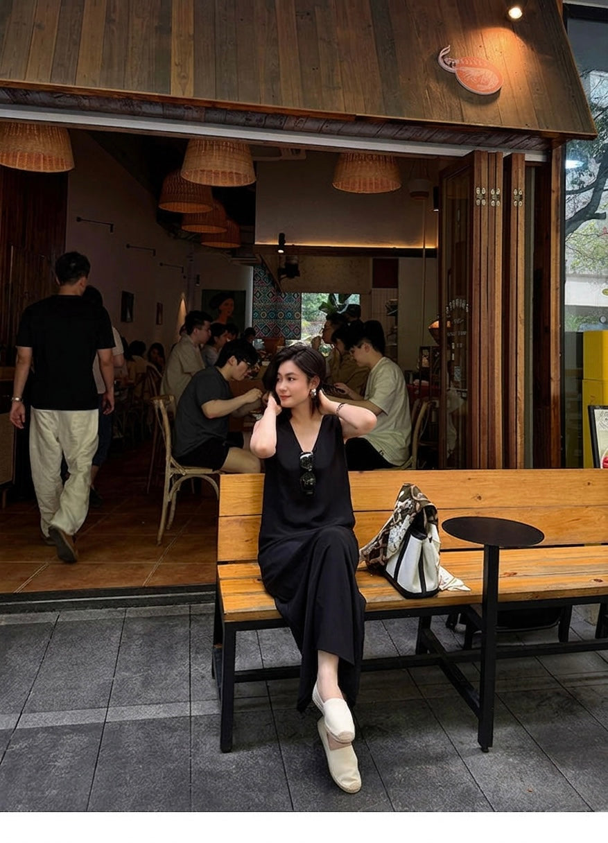 Élan 32-Momme Mulberry Silk Maxi Dress