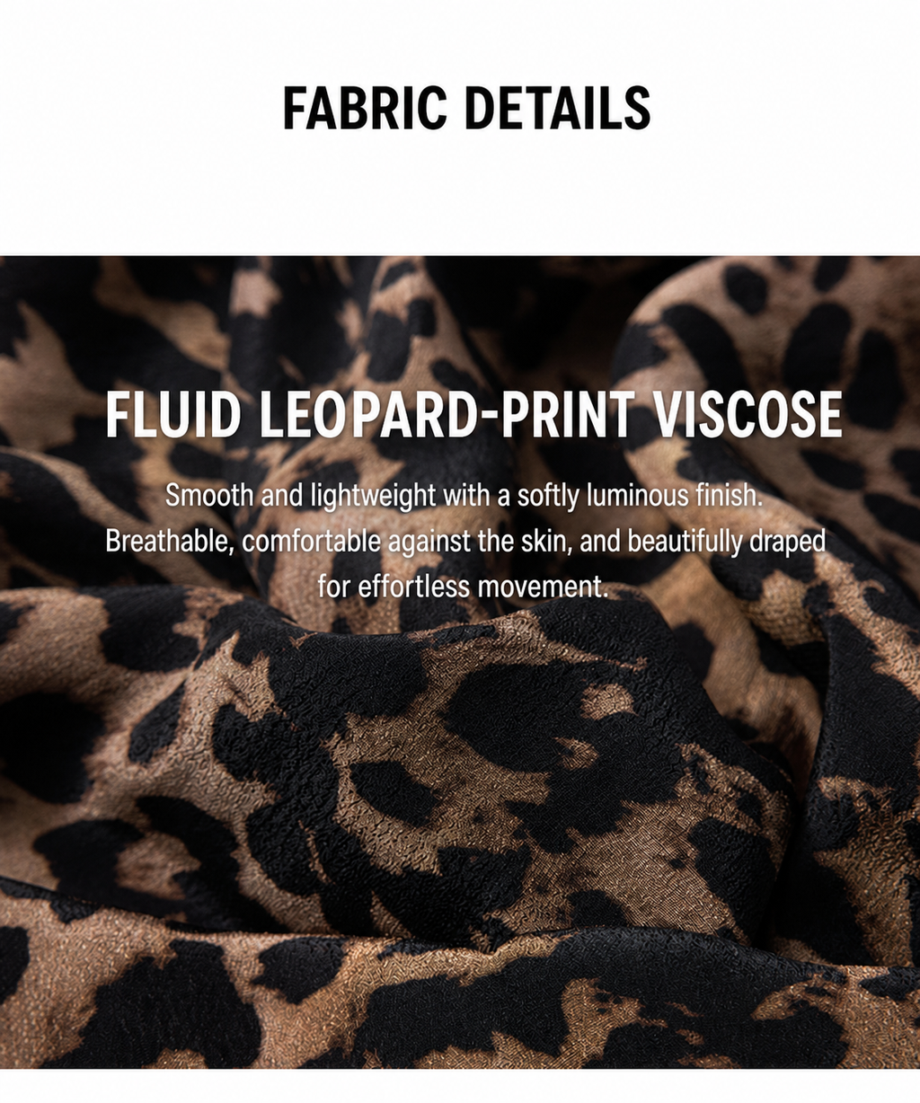 Luxe Leopard Bias-Cut Slip Dress