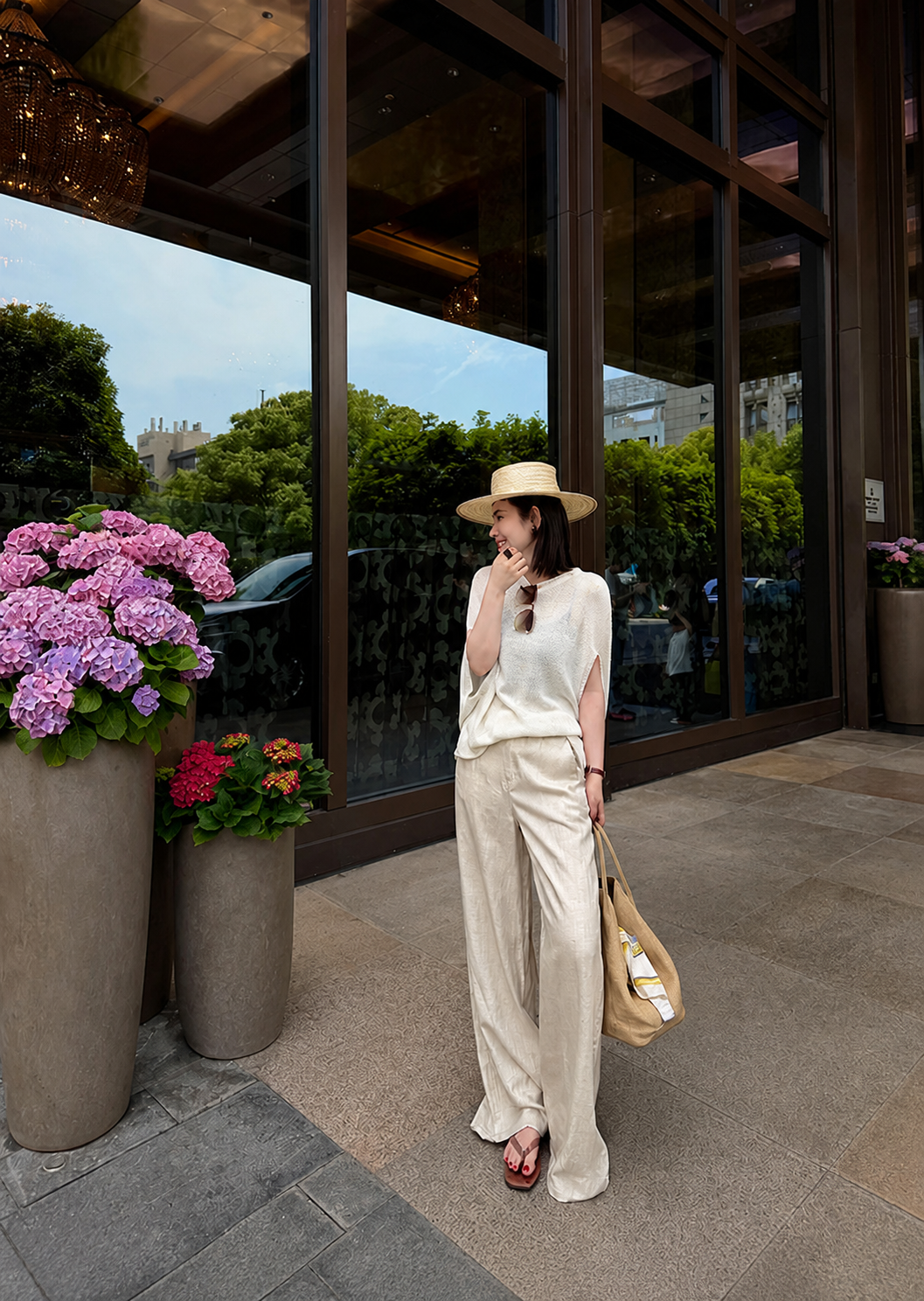 Luxe Lyocell-Linen Pants