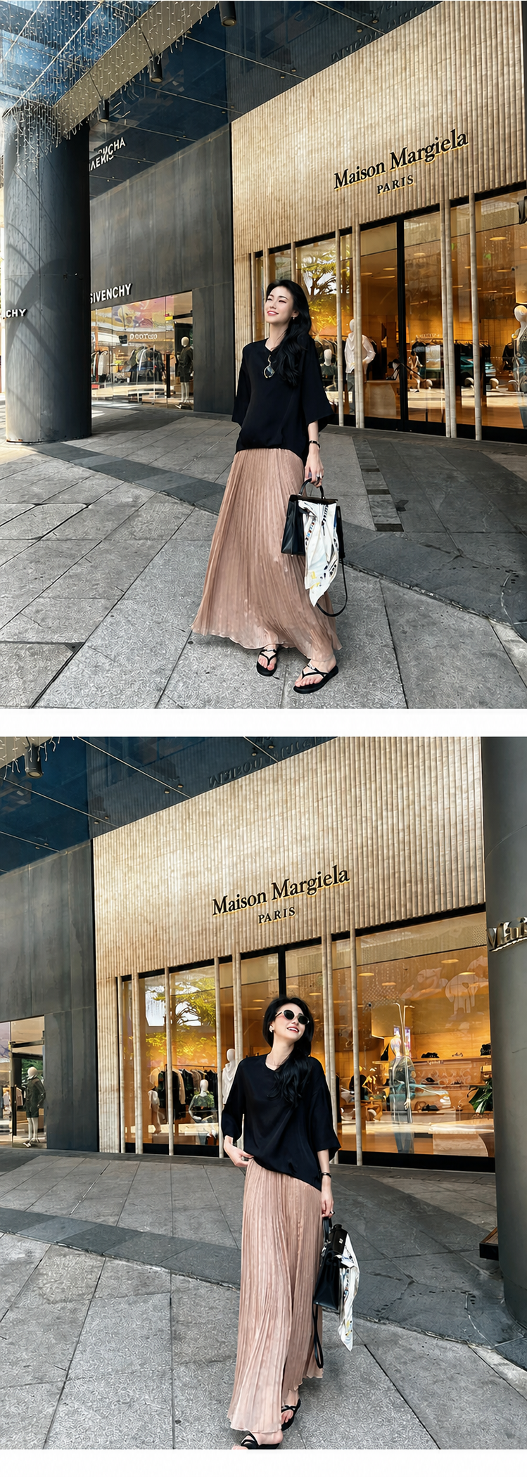 The Elara Pleated Maxi Skirt