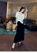 Draped Mulberry Silk Short-Sleeve Tee