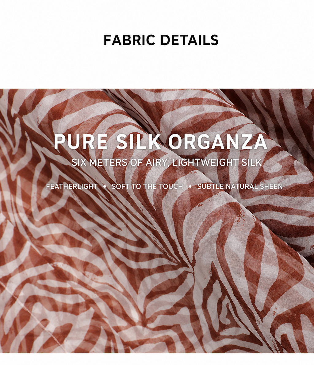 The Solenne Zebra Silk Organza Maxi Skirt