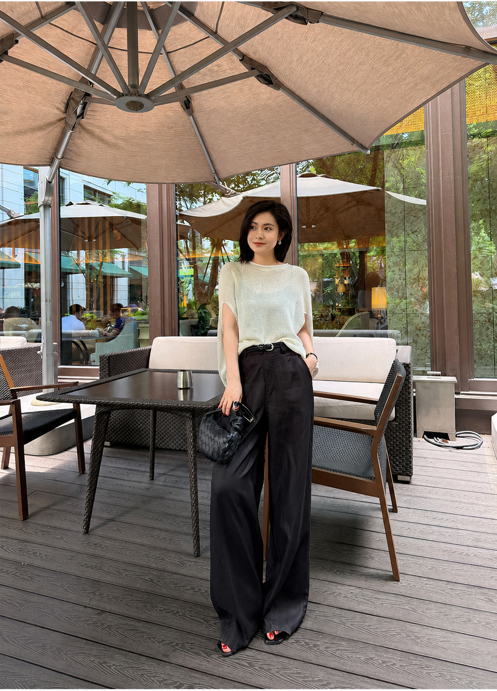 Luxe Lyocell-Linen Pants